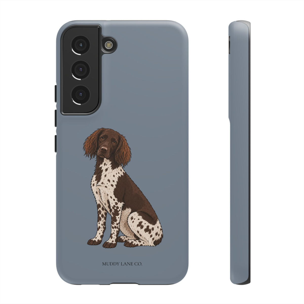 Spaniel Tough Phone Case in Smoke Blue Matte