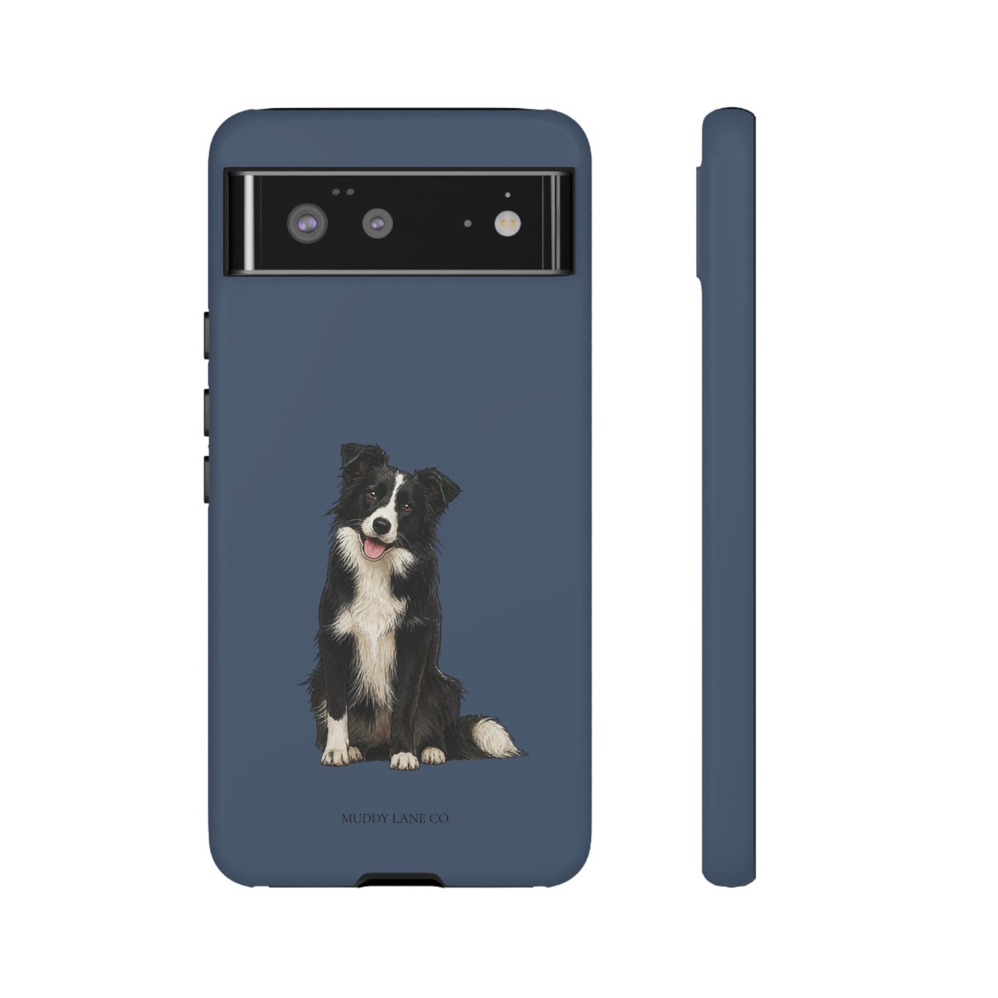 Border Collie Tough Phone Case in Deep Navy Matte