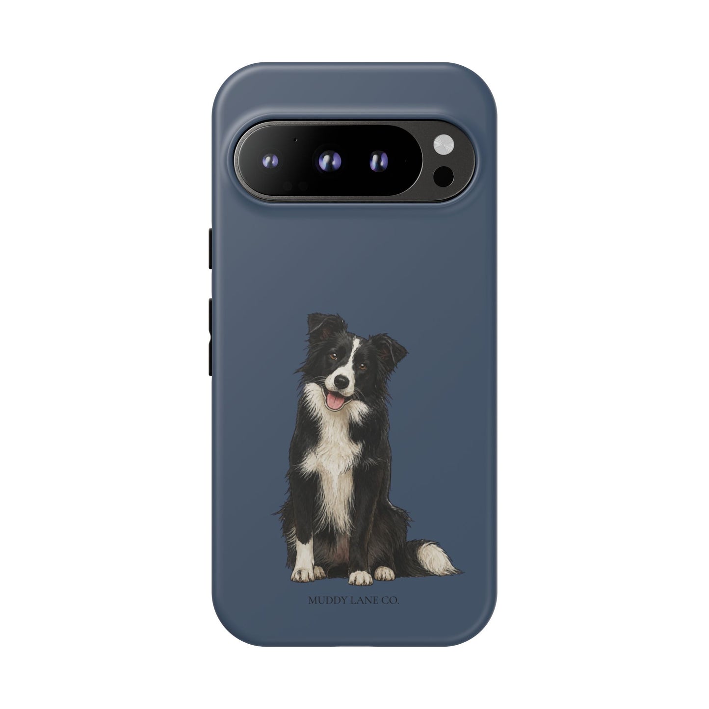Border Collie Tough Phone Case in Deep Navy Matte