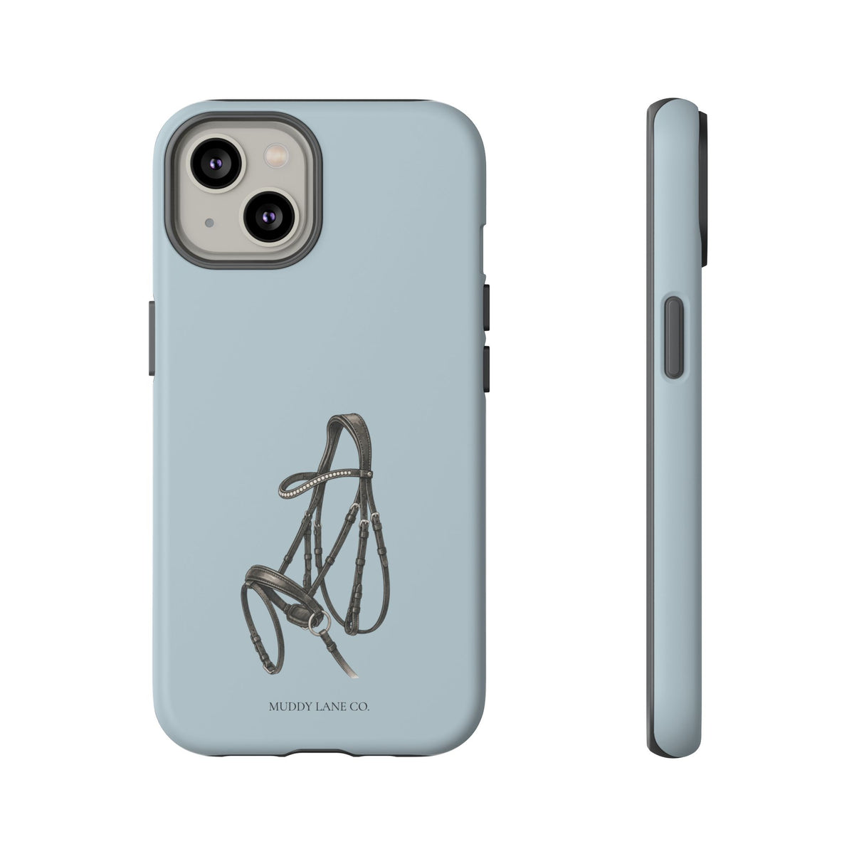 Bridle Tough Phone Case in Dusty Blue Matte