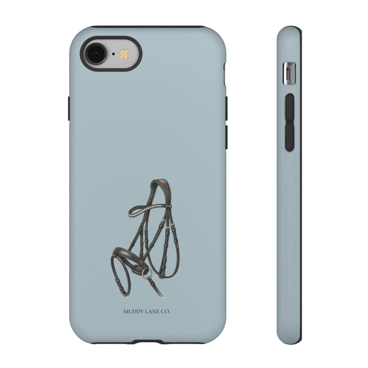 Bridle Tough Phone Case in Dusty Blue Matte
