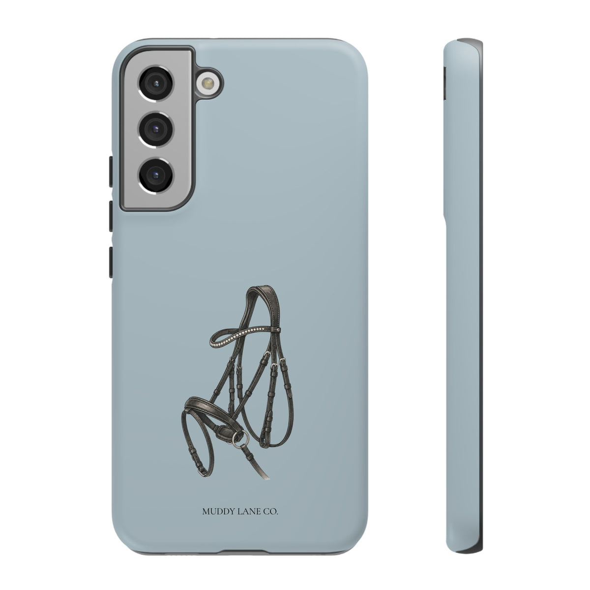Bridle Tough Phone Case in Dusty Blue Matte