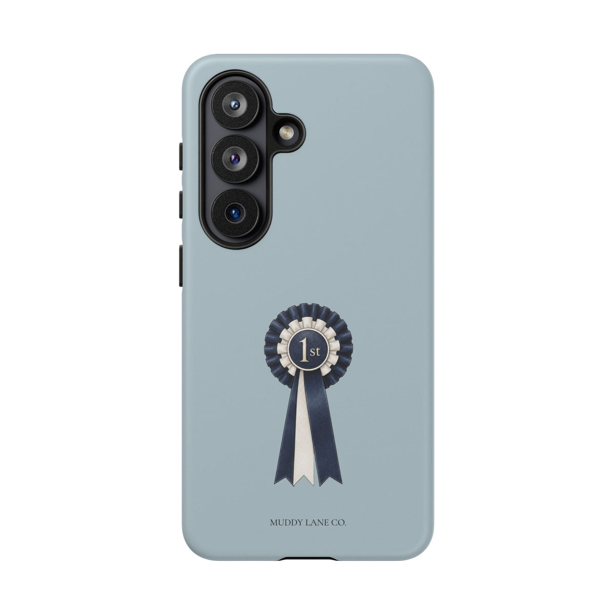 Rosette Tough Phone Case in Dusty Blue Matte