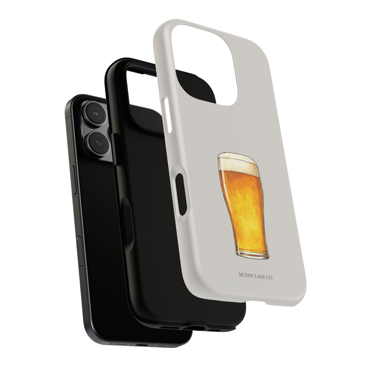 Pub Pint Tough Phone Case in Soft Grey Matte