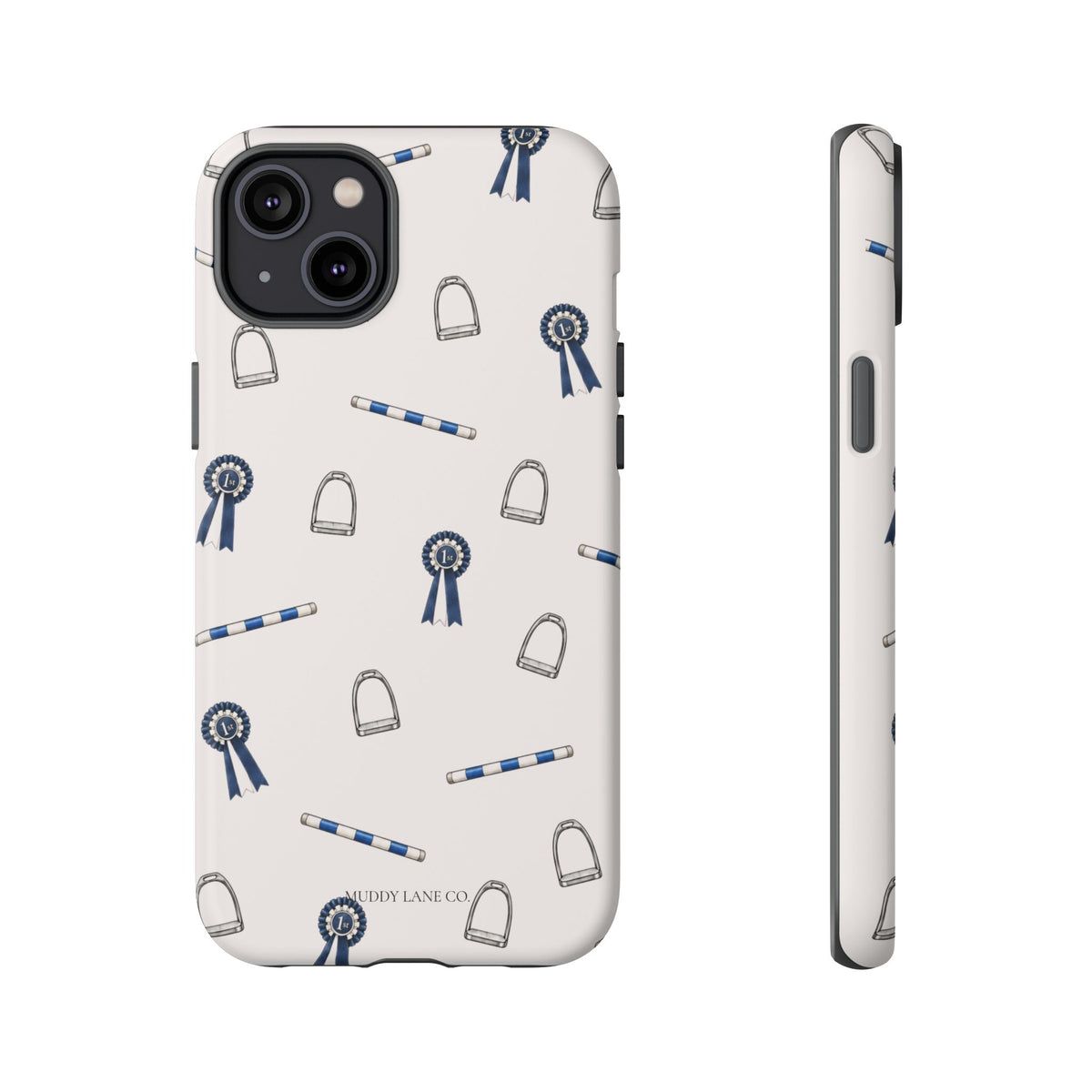 Show Day Pattern Tough Phone Case in Warm Cream Matte