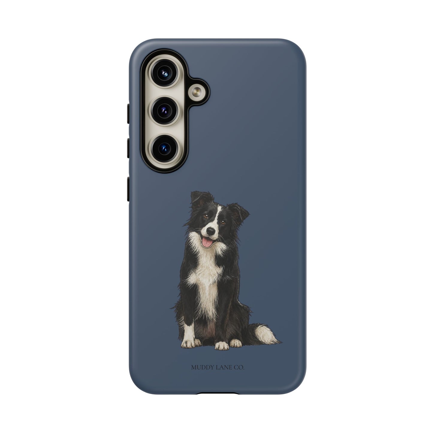 Border Collie Tough Phone Case in Deep Navy Matte