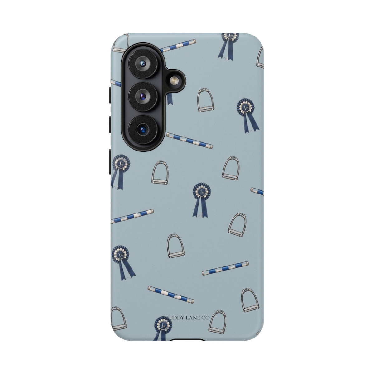 Show Day Pattern Tough Phone Case in Dusty Blue Matte