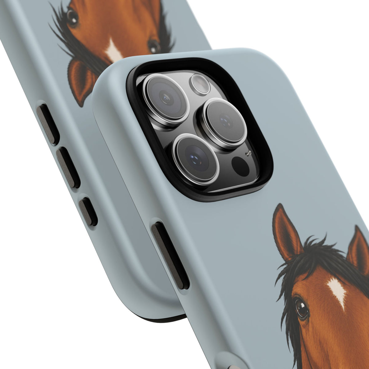Boop Horse Tough Phone Case in Dusty Blue Matte