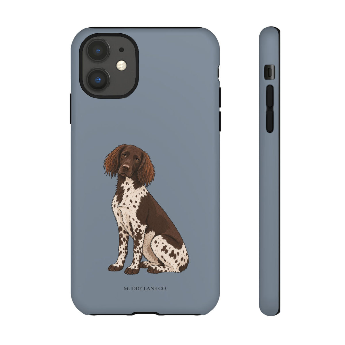 Spaniel Tough Phone Case in Smoke Blue Matte
