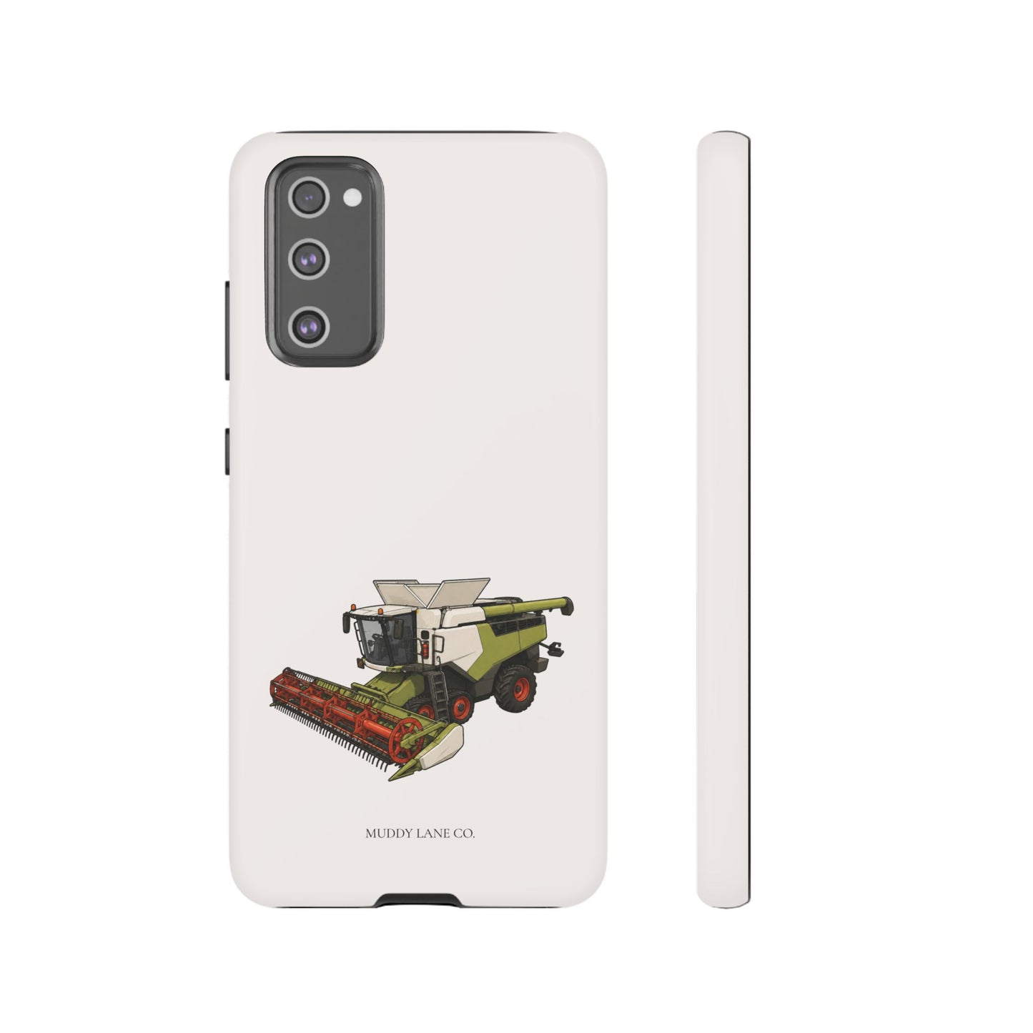 Combine Harvester Tough Phone Case in Warm Cream Matte