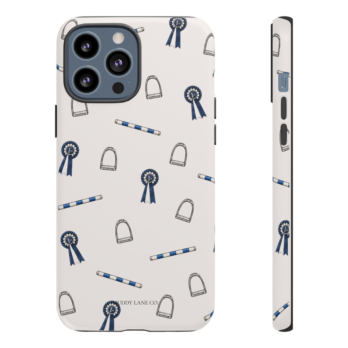 Show Day Pattern Tough Phone Case in Warm Cream Matte