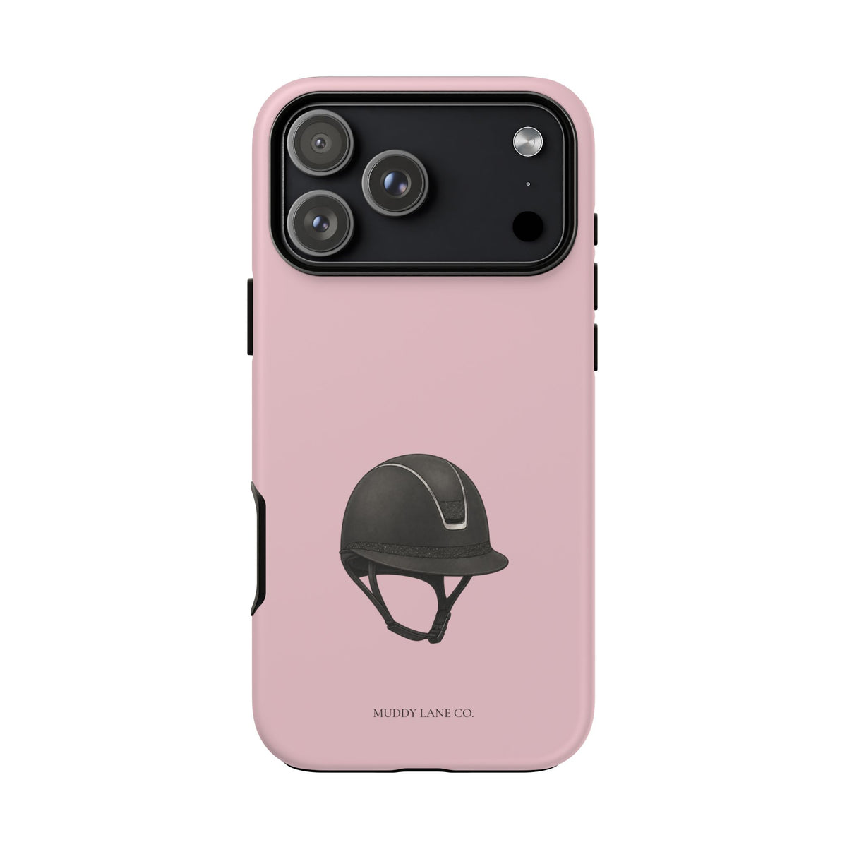 Riding Helmet Tough Phone Case in Soft Rosette Pink Matte