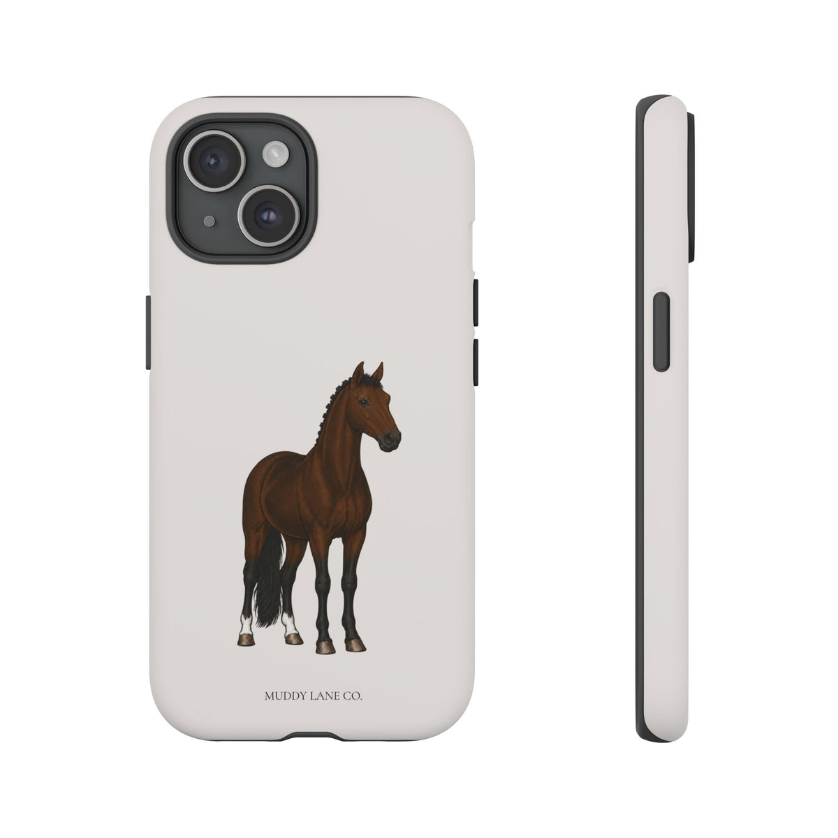 Bay Horse Tough Phone Case in Warm Cream Matte