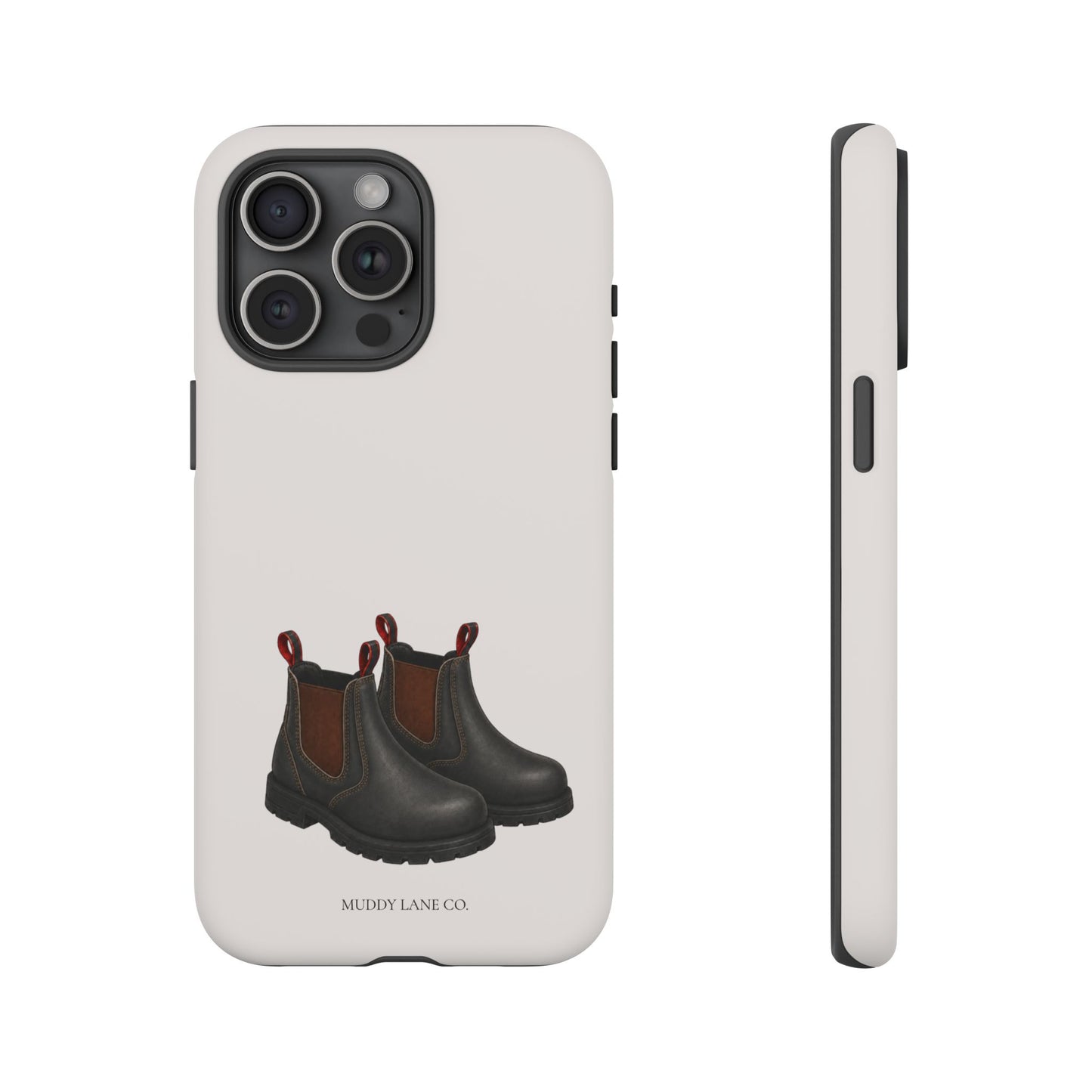 Yard Boots Tough Phone Case in Warm Cream Matte