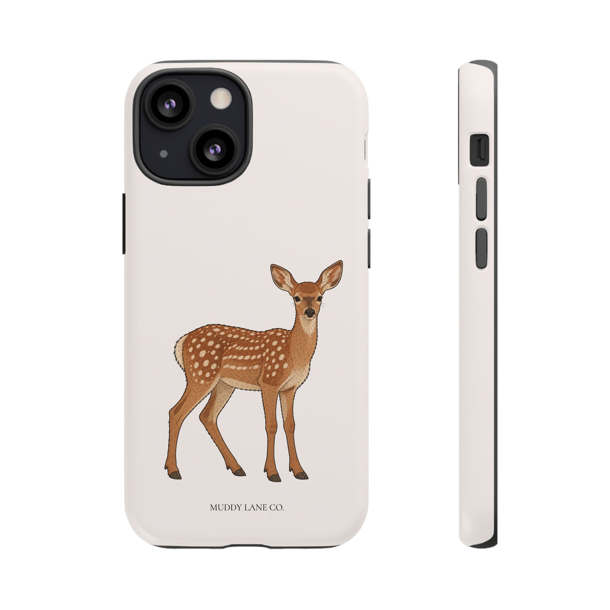 Fawn Tough Phone Case in Warm Cream Matte