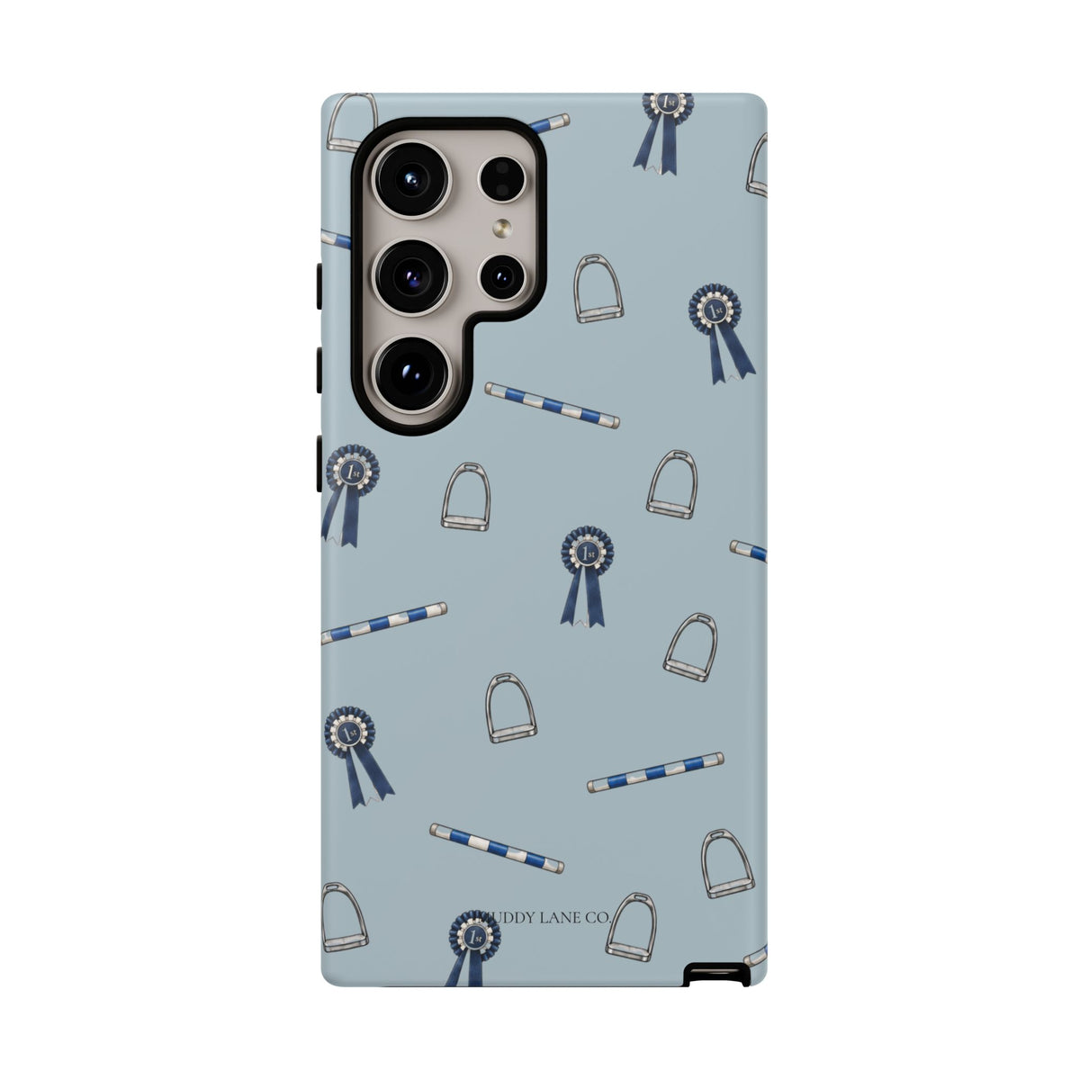 Show Day Pattern Tough Phone Case in Dusty Blue Matte