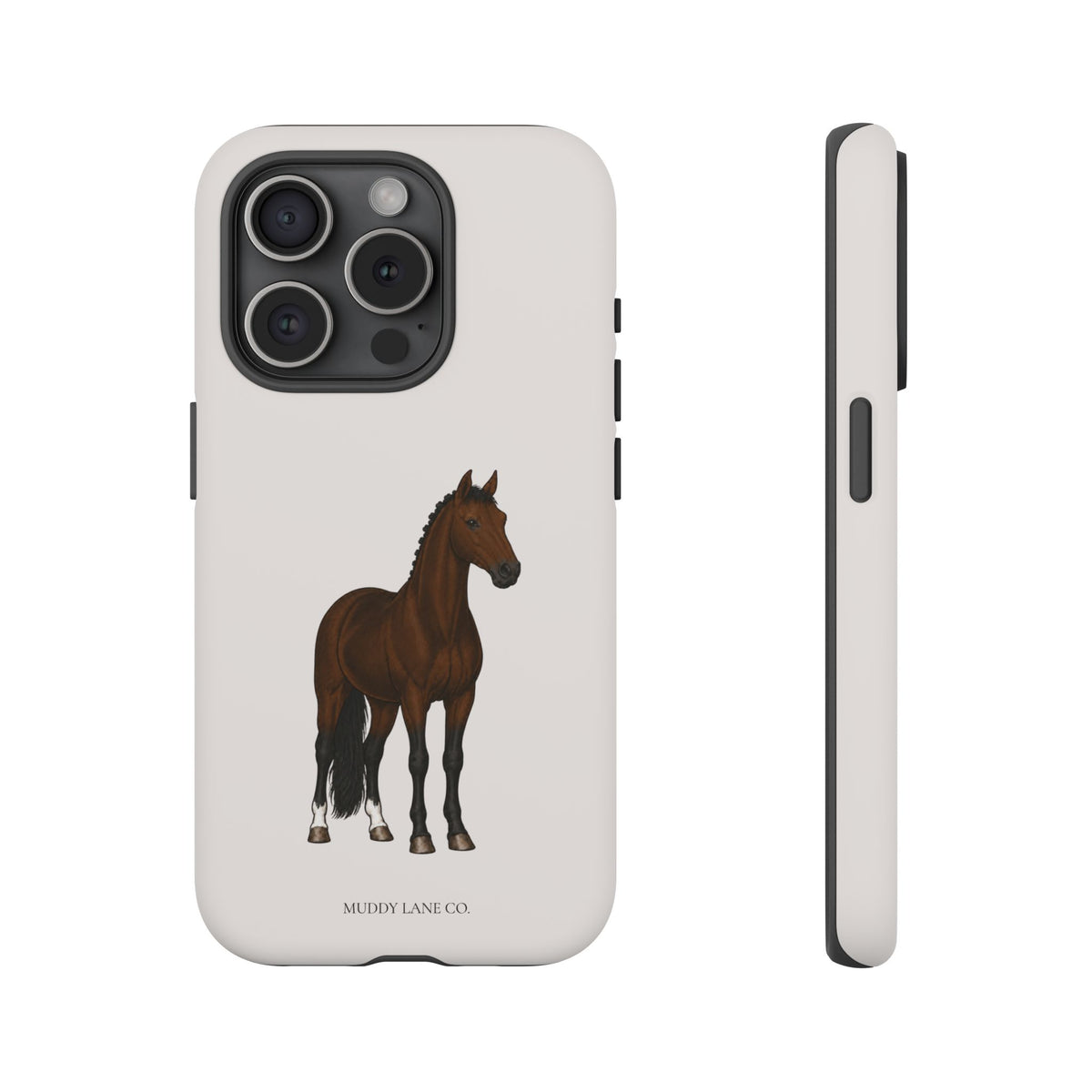 Bay Horse Tough Phone Case in Warm Cream Matte