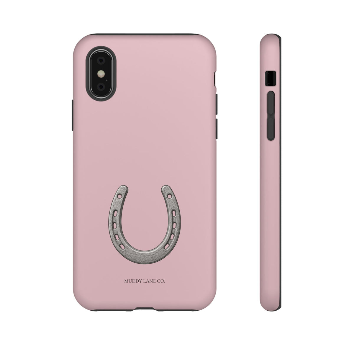 Horseshoe phone case in Soft Rosette Pink by Muddy Lane Co, photo 4