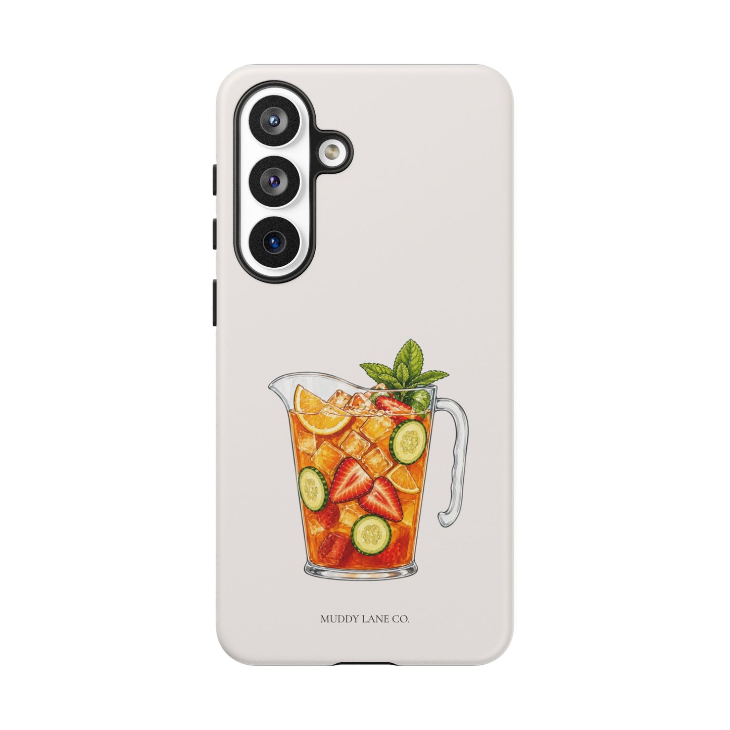 Summer Drink Jug Tough Phone Case in Warm Cream Matte