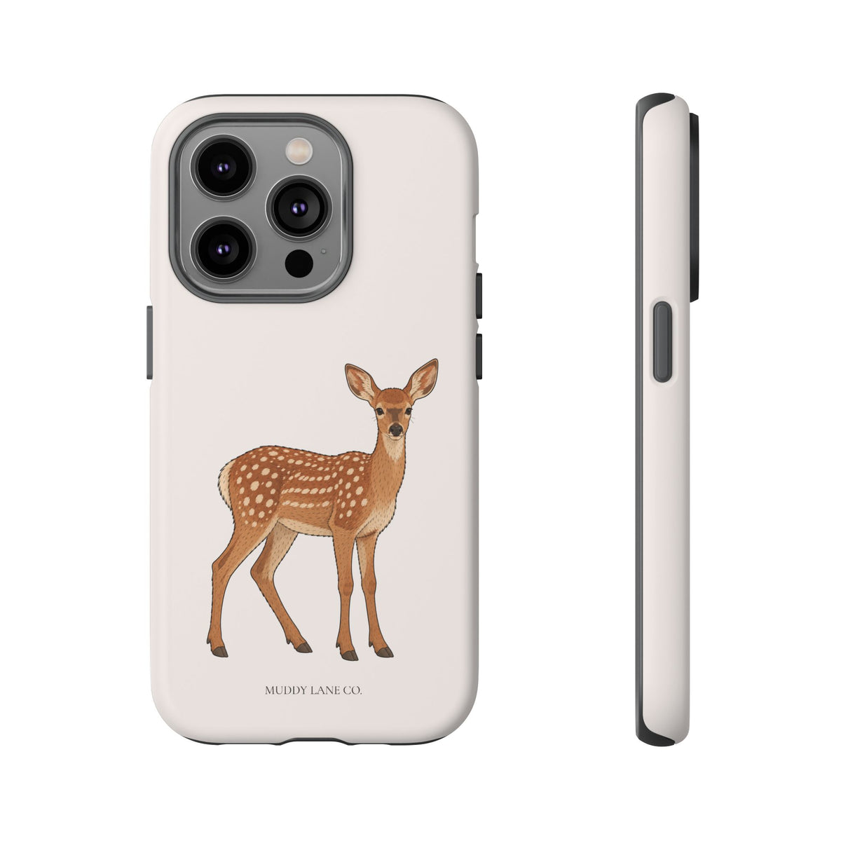 Fawn Tough Phone Case in Warm Cream Matte