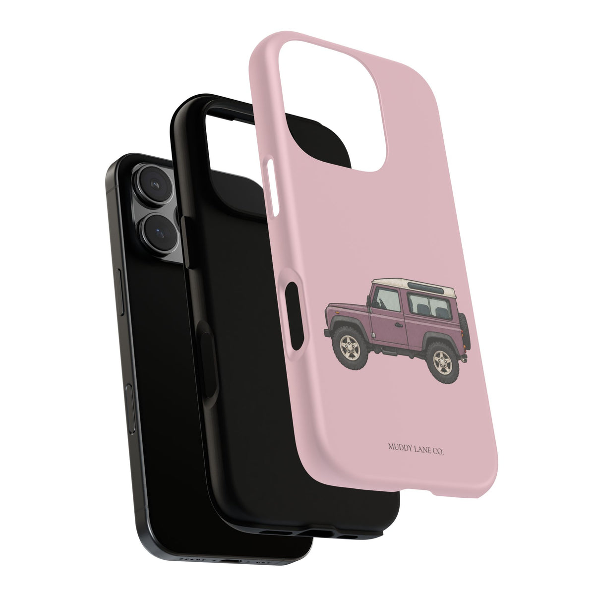 Pink Classic 4x4 Tough Phone Case in Soft Rosette Pink Matte
