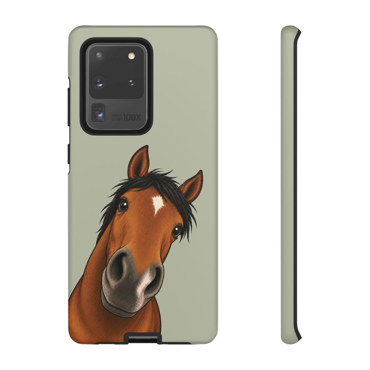 Boop Horse Tough Phone Case in Light Sage Matte