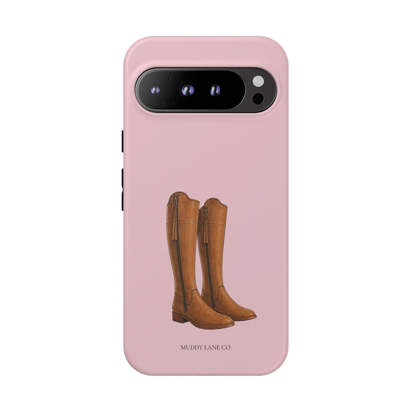 Riding Boots Tough Phone Case in Soft Rosette Pink Matte