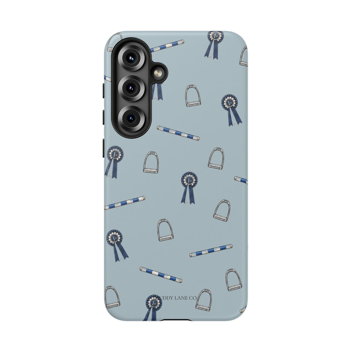 Show Day Pattern Tough Phone Case in Dusty Blue Matte