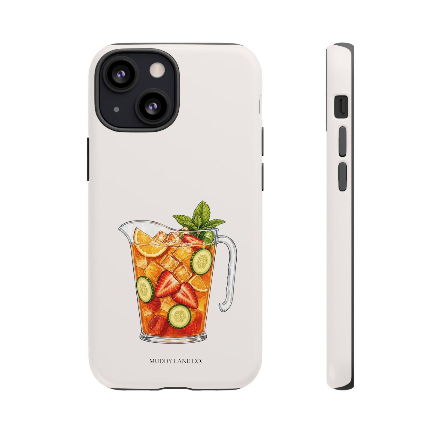 Summer Drink Jug Tough Phone Case in Warm Cream Matte