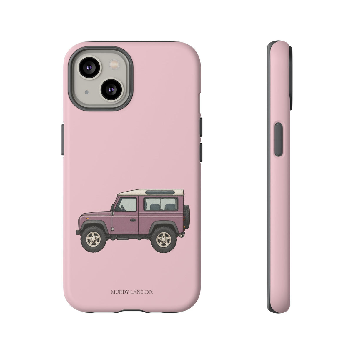 Pink Classic 4x4 Tough Phone Case in Soft Rosette Pink Matte