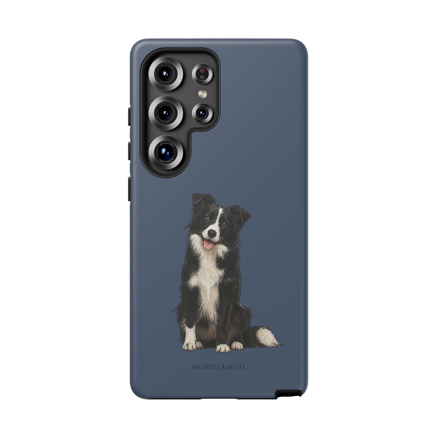 Border Collie Tough Phone Case in Deep Navy Matte