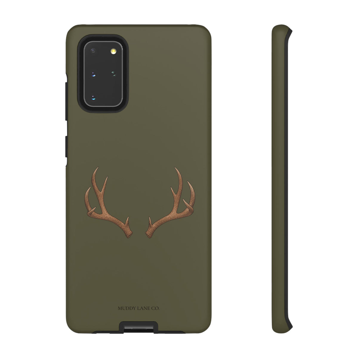 Antlers Tough Phone Case in Muddy Green Matte