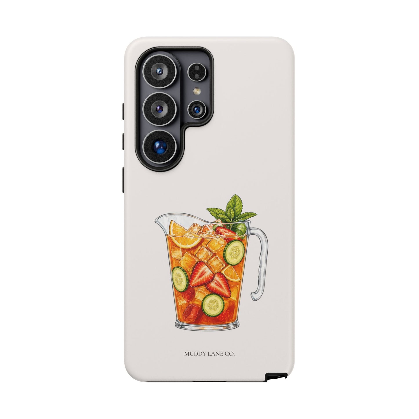 Summer Drink Jug Tough Phone Case in Warm Cream Matte