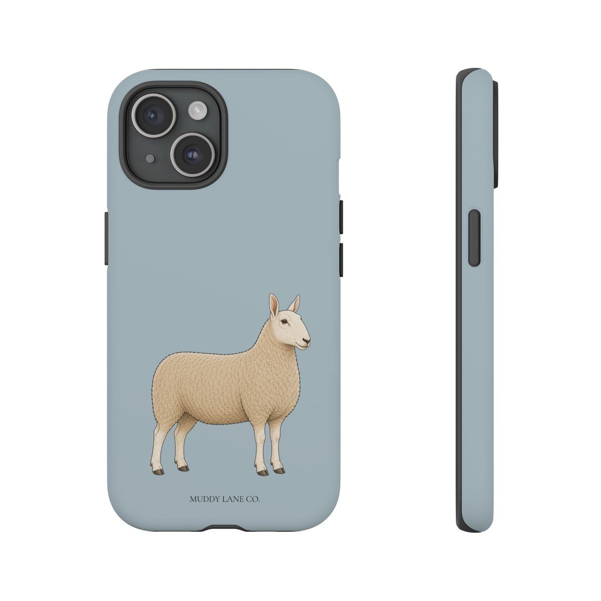 Border Leicester Tough Phone Case in Dusty Blue Matte
