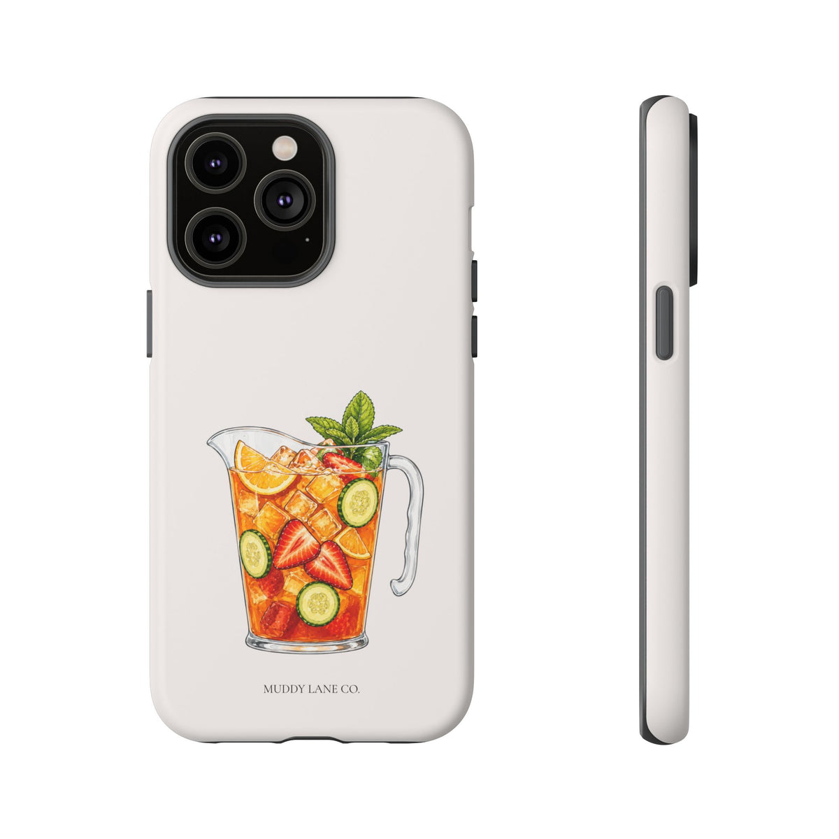 Summer Drink Jug Tough Phone Case in Warm Cream Matte