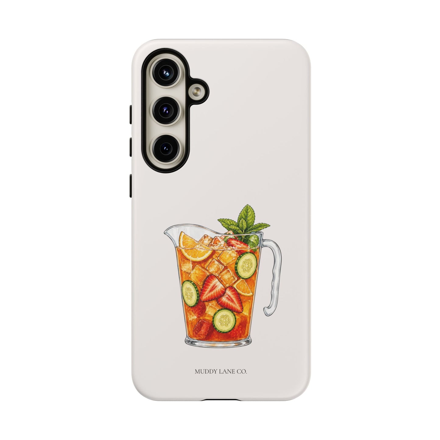 Summer Drink Jug Tough Phone Case in Warm Cream Matte