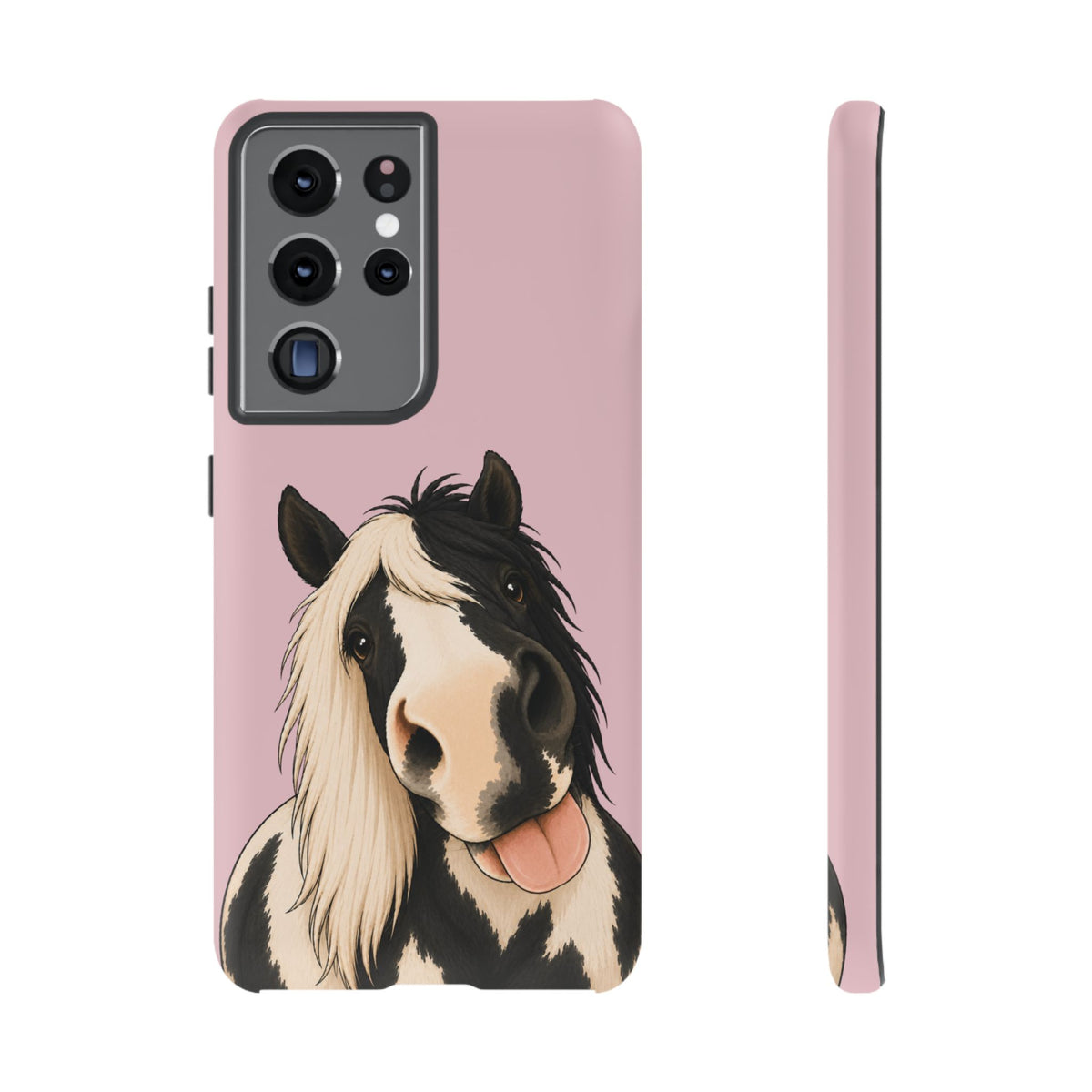 Cheeky Cob Tough Phone Case in Soft Rosette Pink Matte