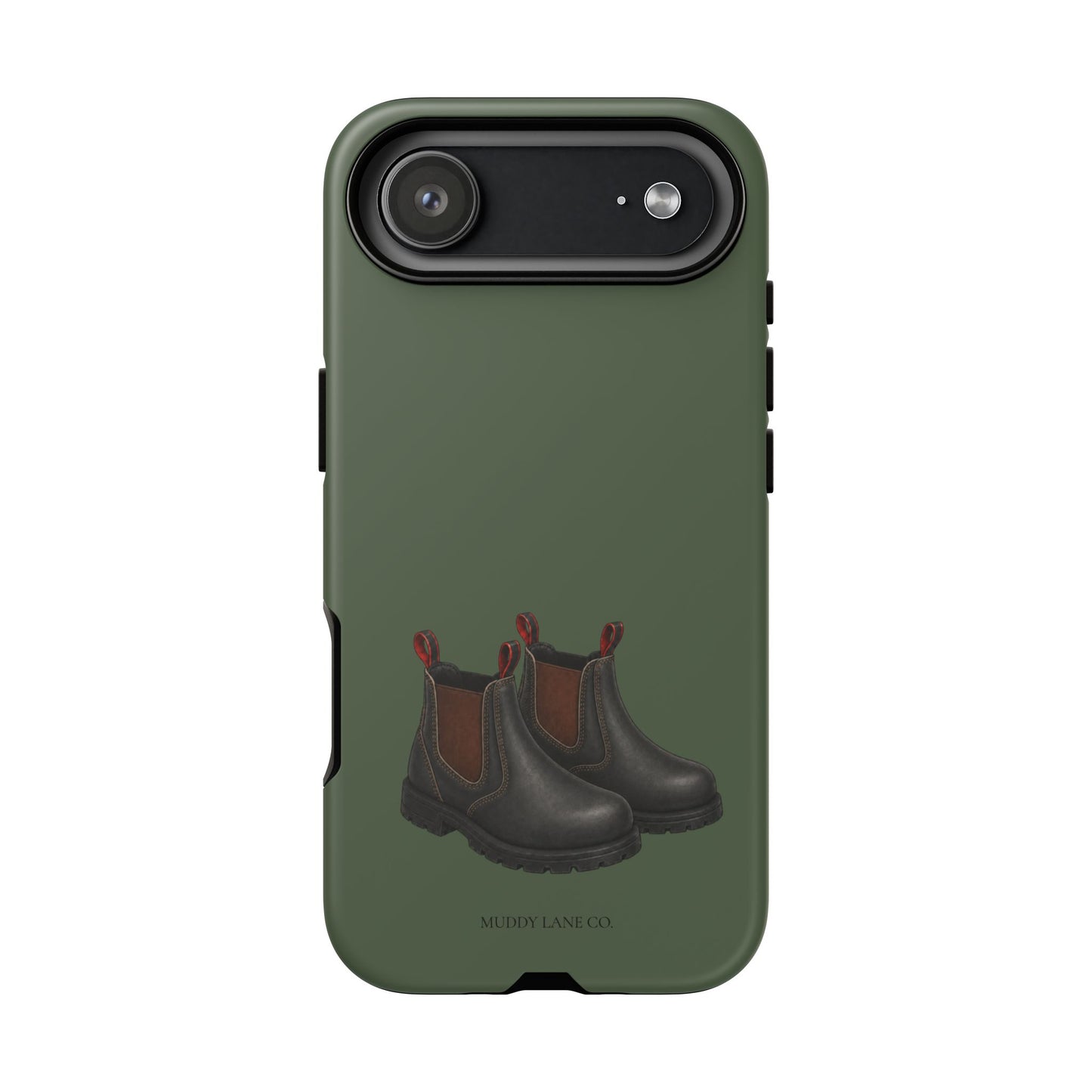 Yard Boots Tough Phone Case in Forest Green Matte