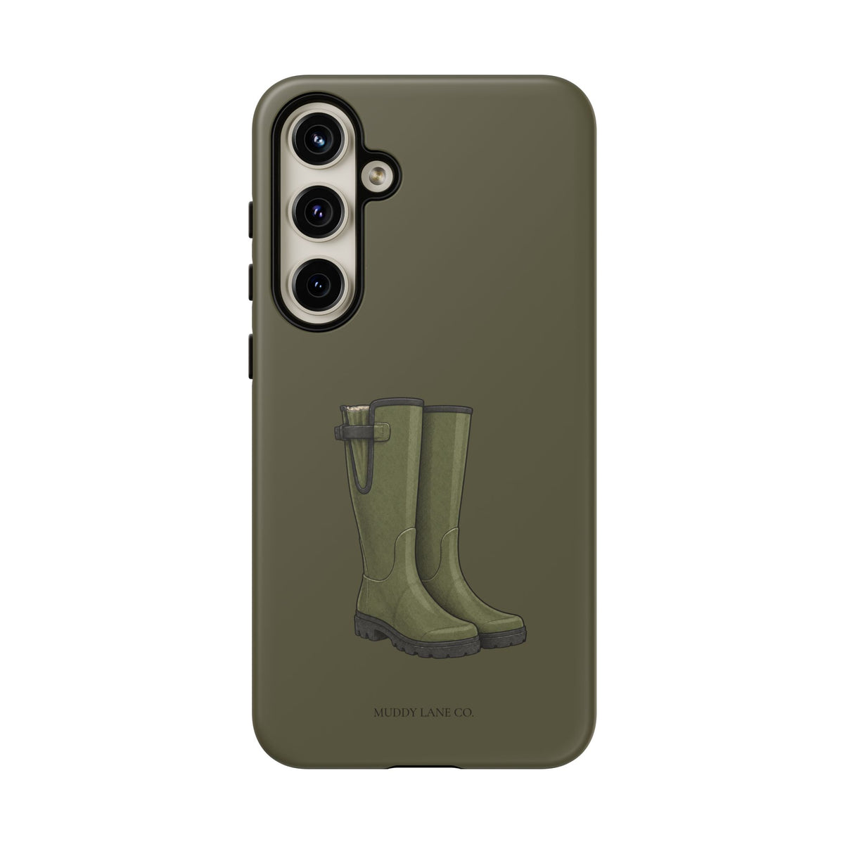 Wellies Tough Phone Case in Muddy Green Matte