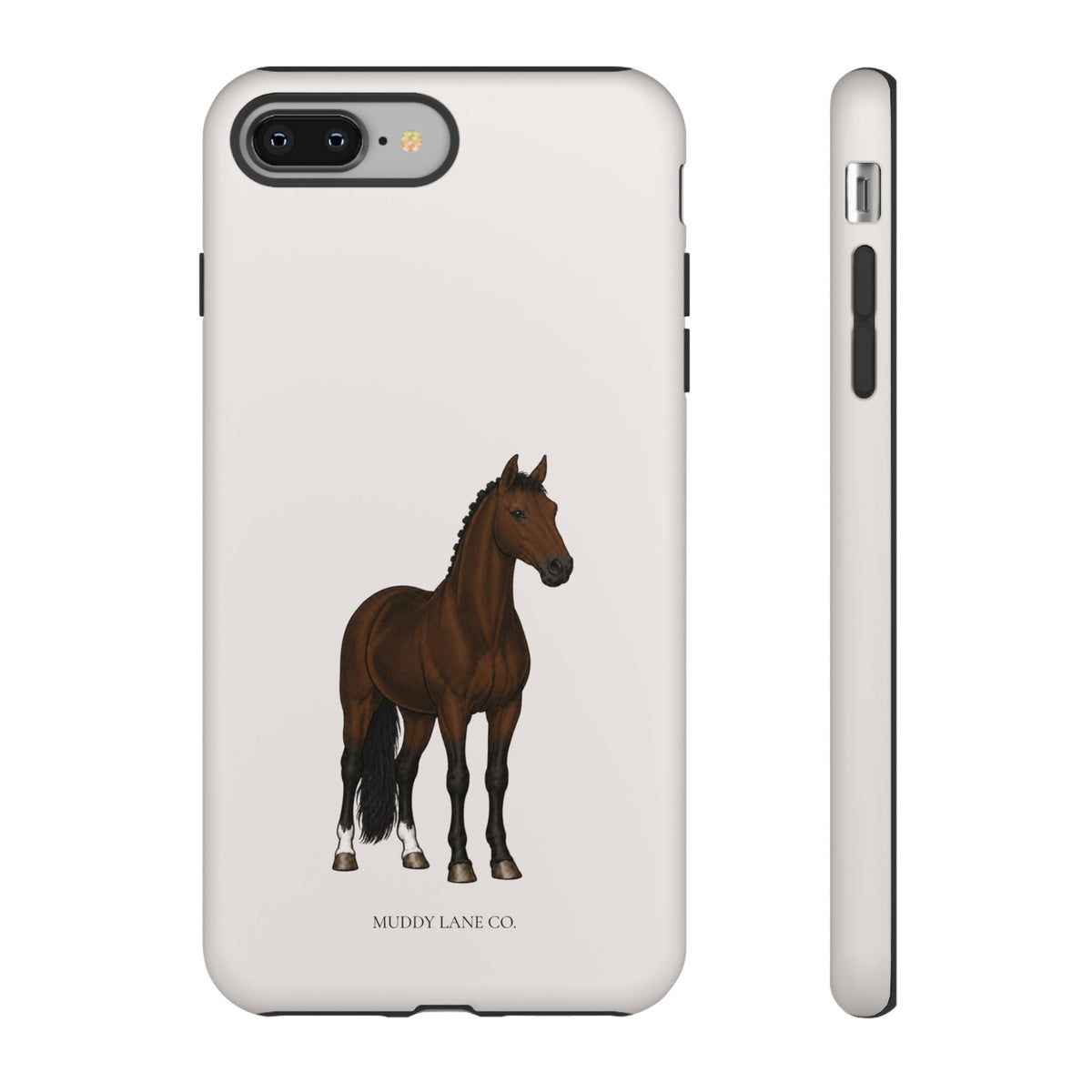 Bay Horse phone case in Warm Cream by Muddy Lane Co, photo 3