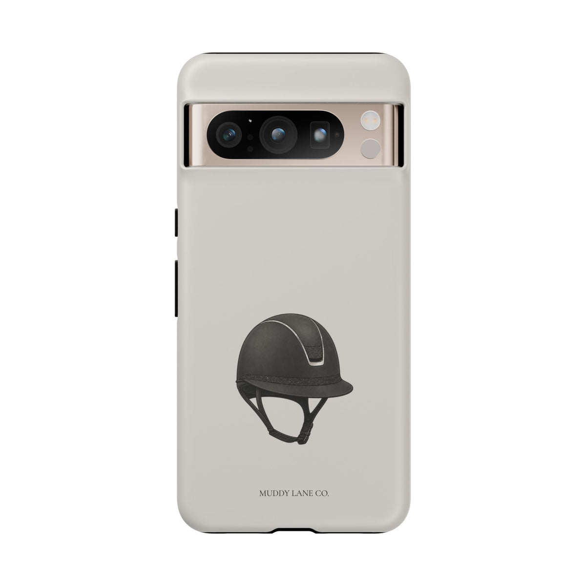 Riding Helmet Tough Phone Case in Soft Grey Matte