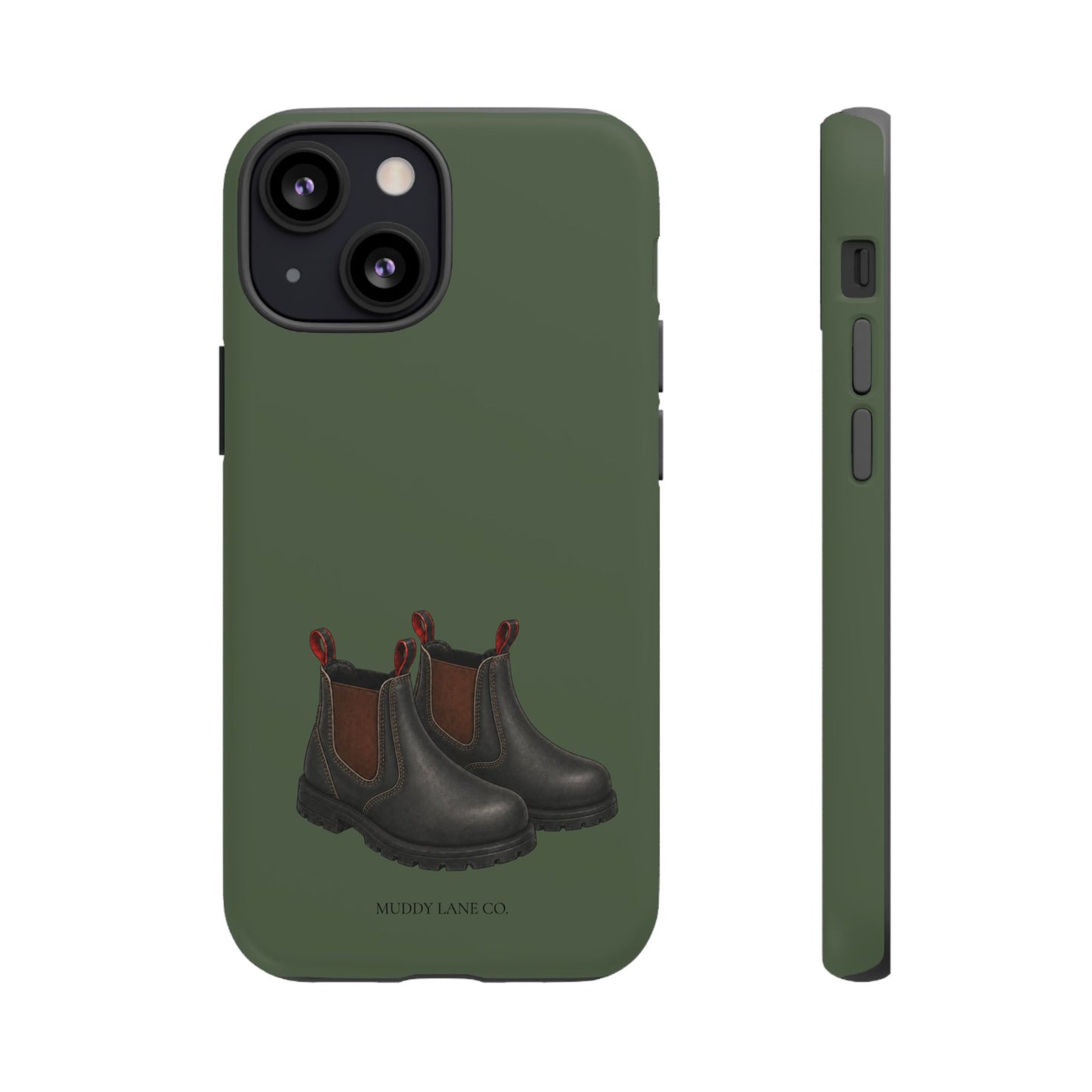 Yard Boots Tough Phone Case in Forest Green Matte