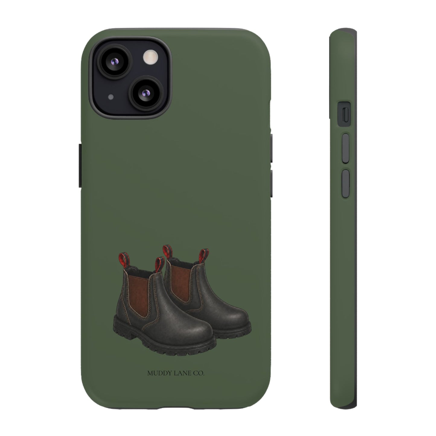 Yard Boots Tough Phone Case in Forest Green Matte