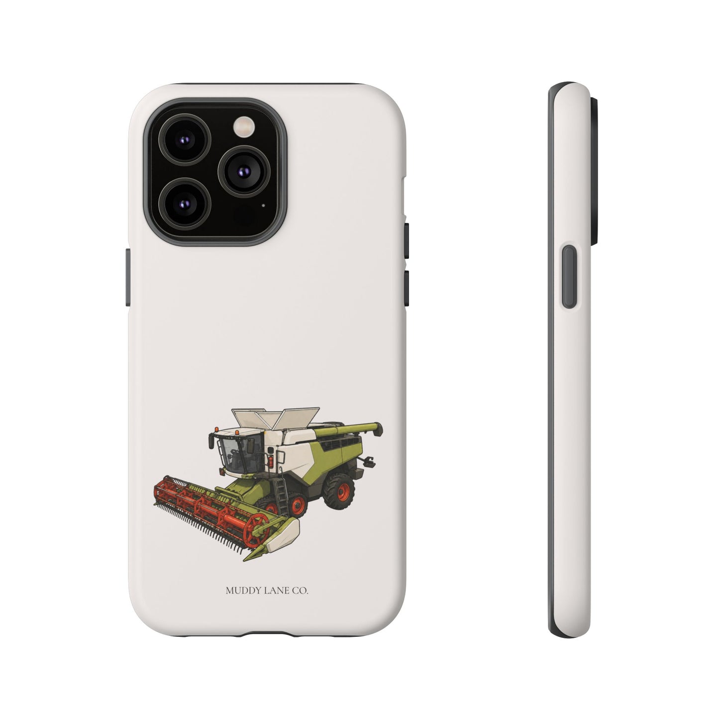 Combine Harvester Tough Phone Case in Warm Cream Matte