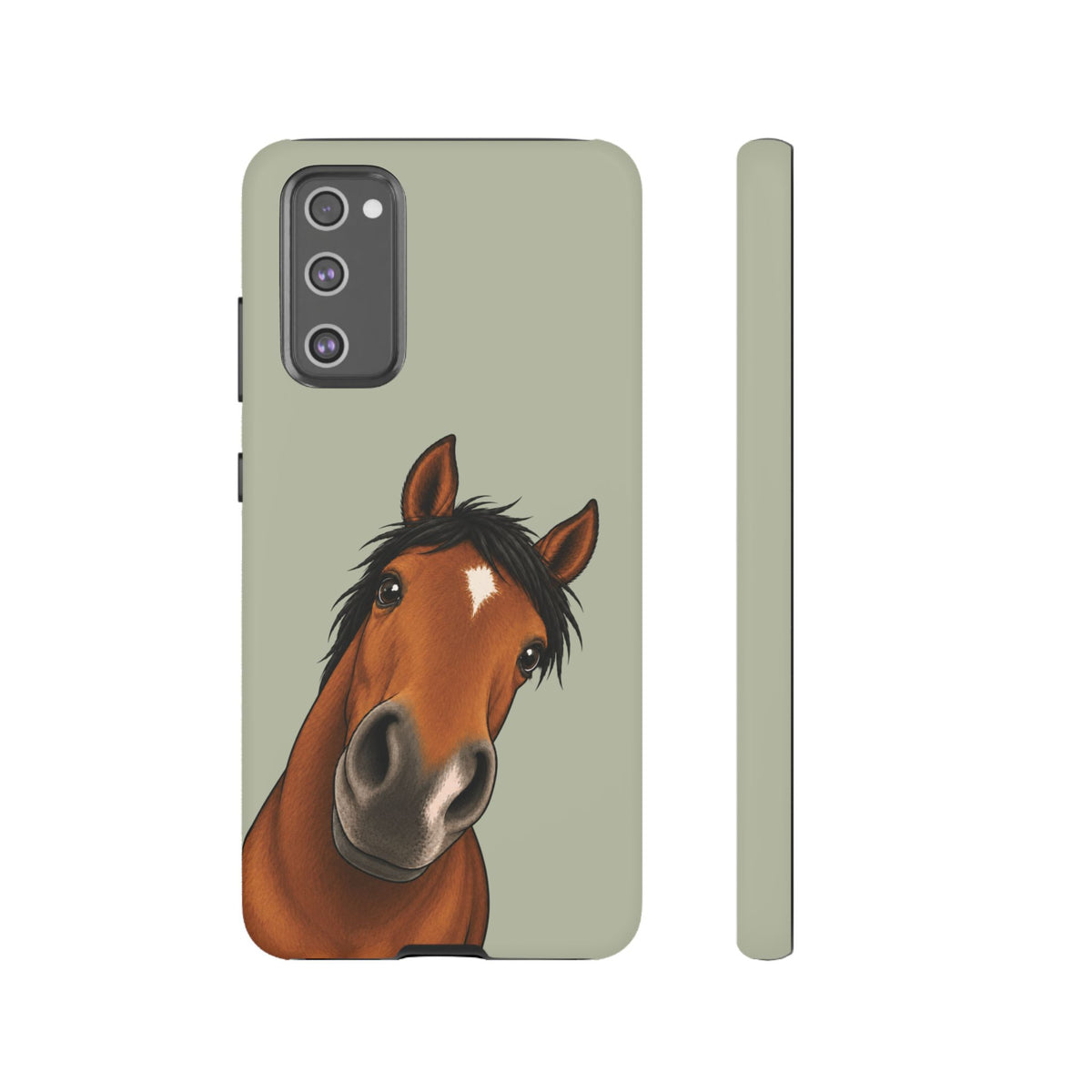 Boop Horse Tough Phone Case in Light Sage Matte
