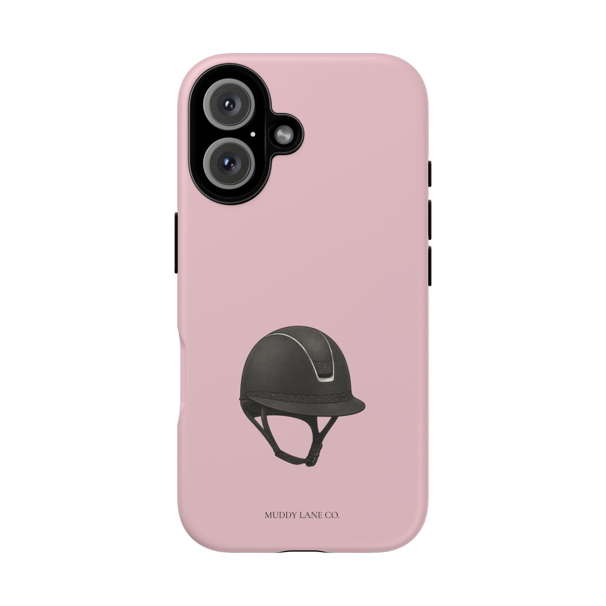 Riding Helmet Tough Phone Case in Soft Rosette Pink Matte