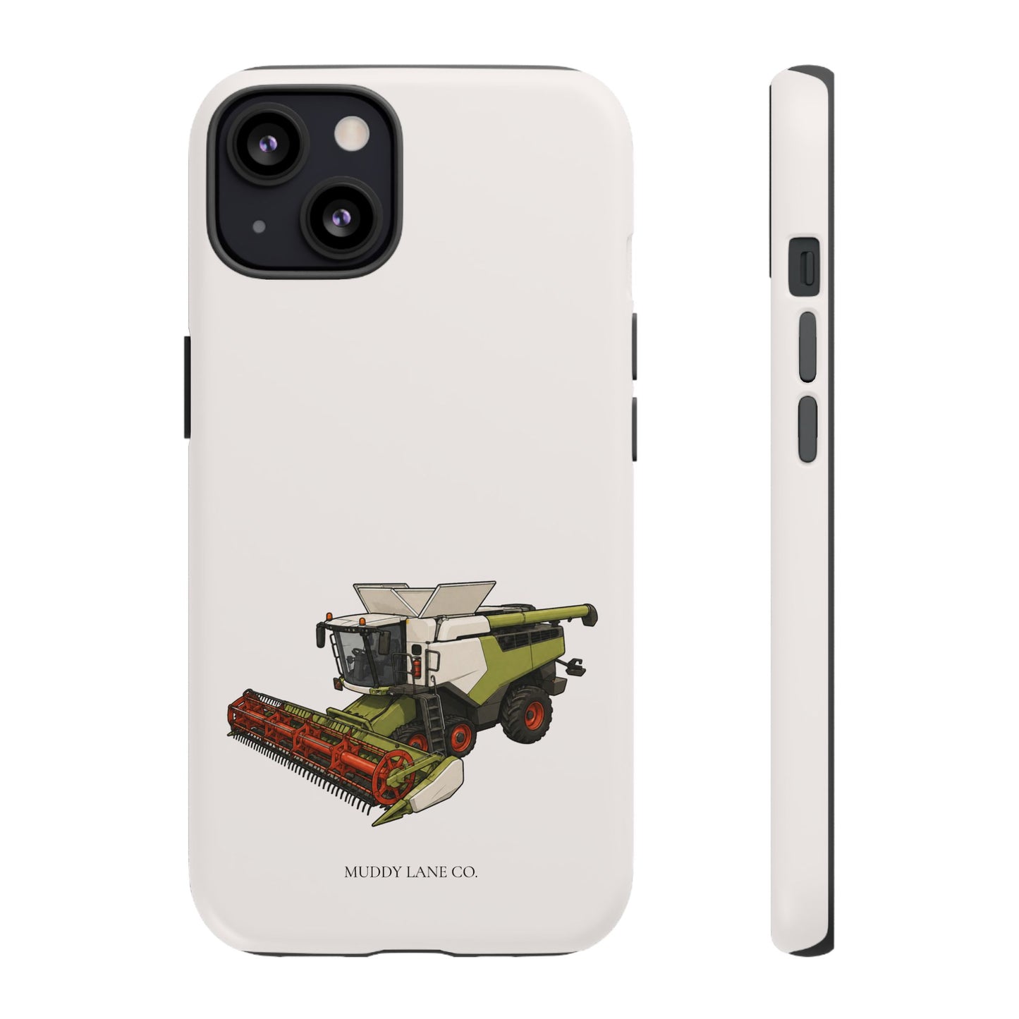 Combine Harvester Tough Phone Case in Warm Cream Matte