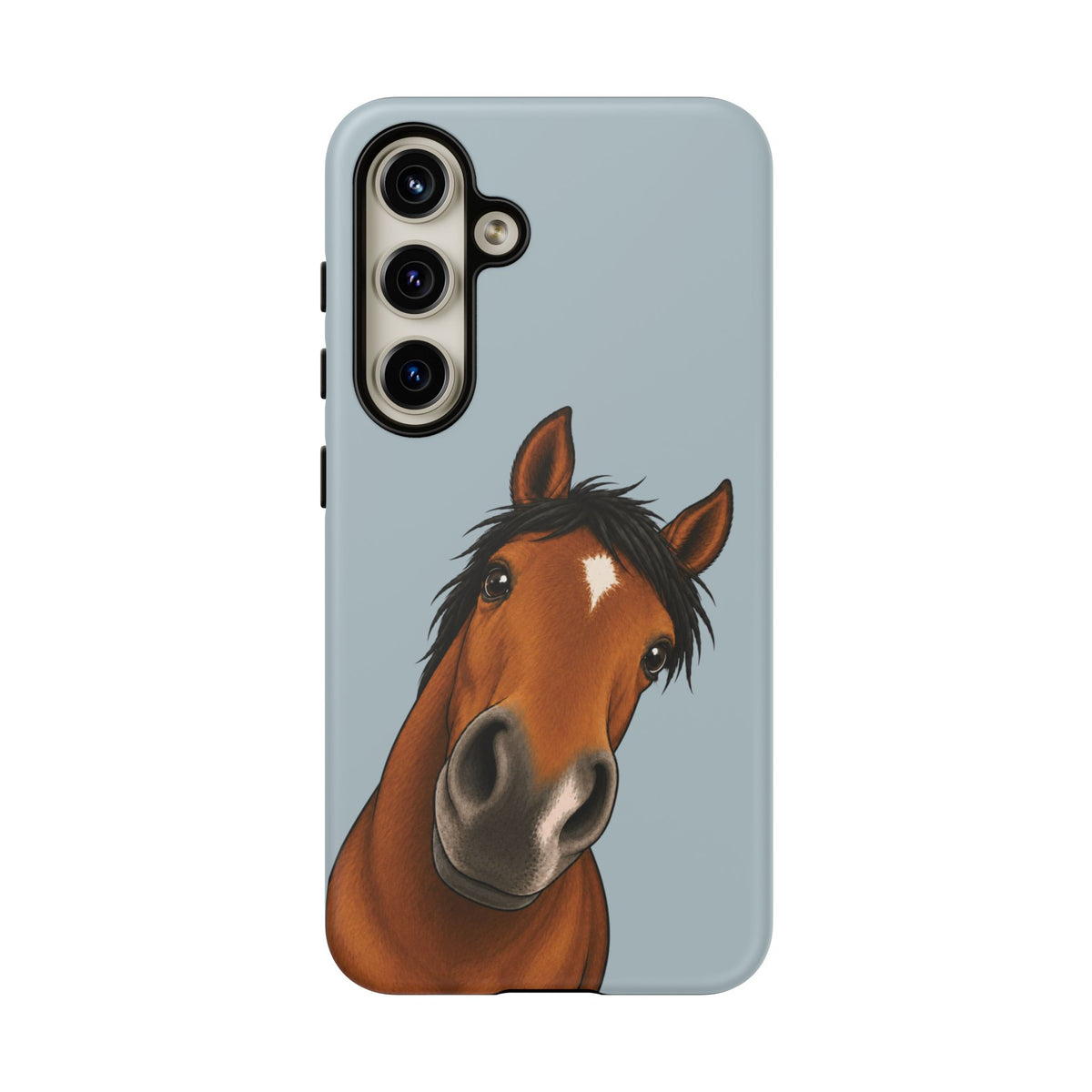 Boop Horse Tough Phone Case in Dusty Blue Matte