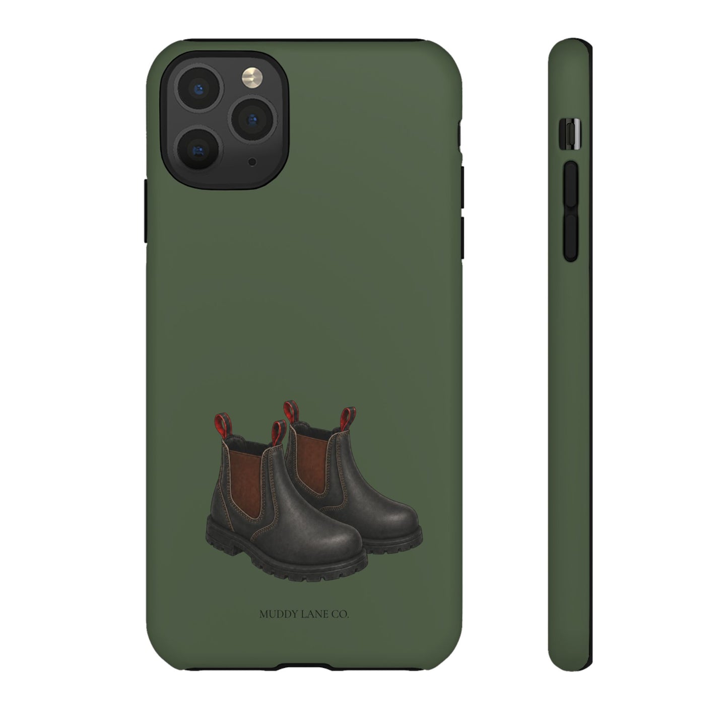 Yard Boots Tough Phone Case in Forest Green Matte