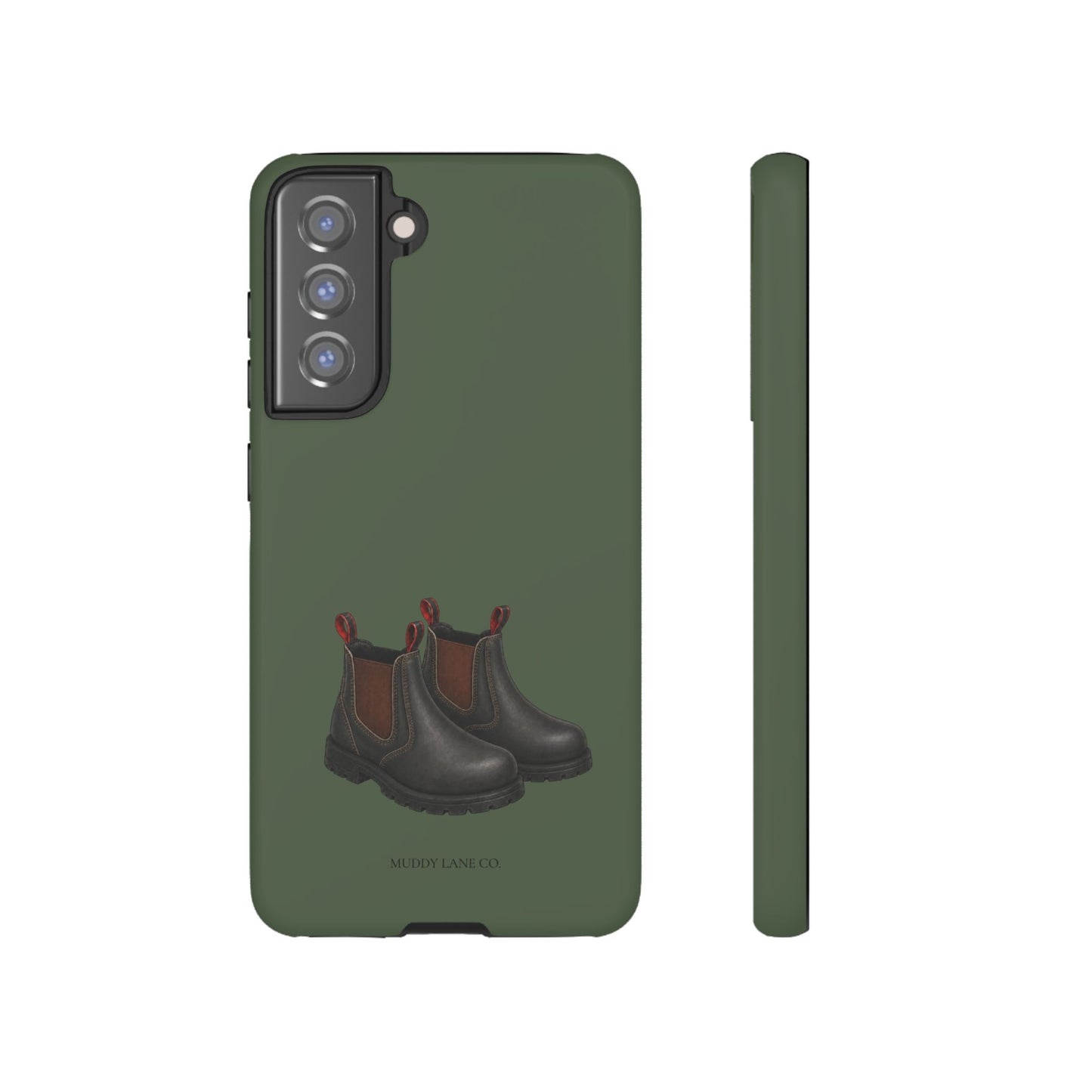 Yard Boots Tough Phone Case in Forest Green Matte